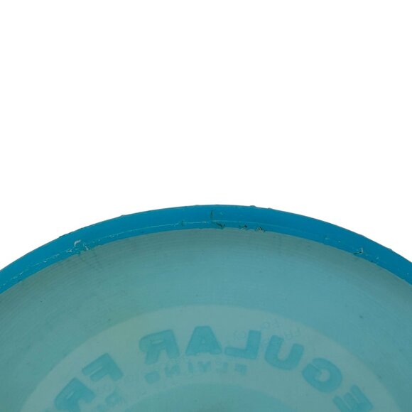 Vintage Wham-O Regular Frisbee Flying Disc 9" Aqua Blue Plastic Toy 1970s - Picture 7 of 14